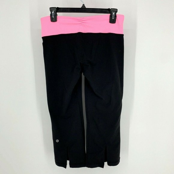 Lululemon‎ Gather & Crow Crop Tights Ankle Slit 8 - Picture 10 of 11